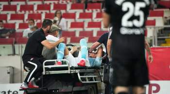 Миладинович после столкновения в игре РПЛ покинул поле на электрокаре