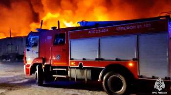 В Люберцах потушили пожар в цеху по утилизации отходов