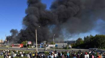 Пожар на АЗС в Новосибирске локализовали
