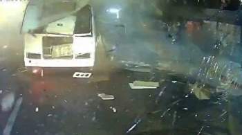 Опубликованы кадры работы следователей на месте взрыва автобуса в Воронеже