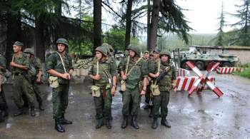 Абхазия проводит приближенные к боевым учения в районе на границе с Грузией
