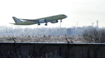 Появилось видео первого полета нового российского самолета МС-21-300