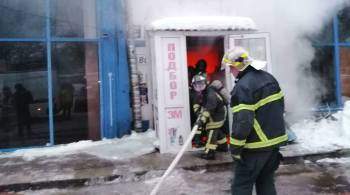В Химках потушили пожар на складе