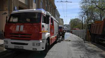 В Москве частично перекрыли движение на Садово-Спасской улице из-за пожара