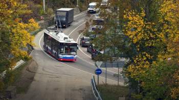 На горной трассе Симферополь-Ялта остановили движение троллейбусов 