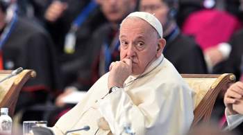 Папа римский рассказал о беспокойстве вокруг кризиса на Украине