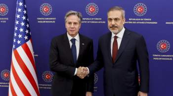 В Анкаре сообщили о переговорах главы МИД Турции с Блинкеном тет-а-тет 