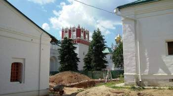 В Новодевичьем монастыре нашли две фрески времен Бориса Годунова