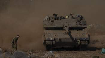 В районе Хар-Дов израильский танк открыл ответный огонь после атаки по нему 