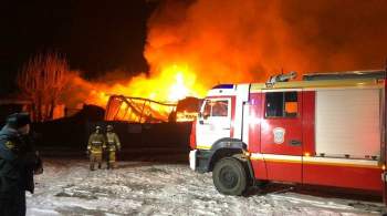 В Екатеринбурге загорелся деревообрабатывающий цех