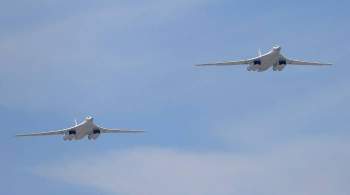 Два российских Ту-160 выполнили патрулирование в небе над Белоруссией
