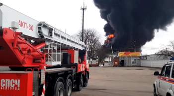 В Белгородской области на территории объекта Минобороны произошел пожар
