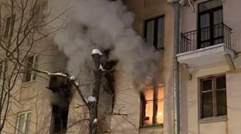 Трое детей пострадали при пожаре на севере Москвы 