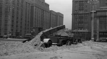 Городские службы Москвы ликвидируют последствия снегопада