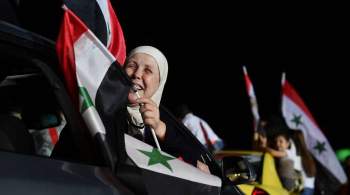 Празднование победы Асада на выборах продолжалось до глубокой ночи