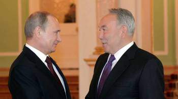 Путин поздравил Назарбаева с юбилеем победы на первых выборах в Казахстане
